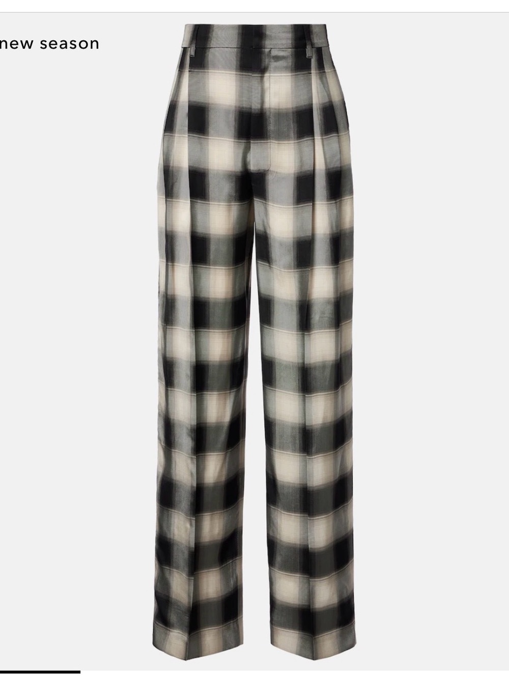 Phoebe Philo Checked wide-leg pants - Size 36, NWT
